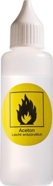 Aceton Öltestflasche mit Acetonfüllung