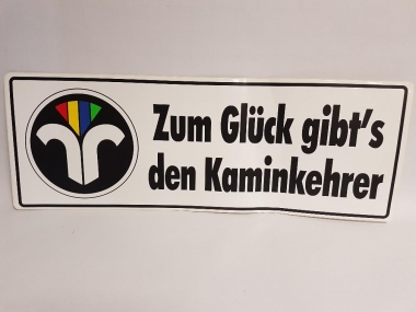 Aufkleber mit ZIV-Wappen 50 x 18 cm und Text