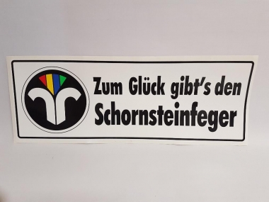 Aufkleber mit ZIV-Wappen 50 x 18 cm und Text