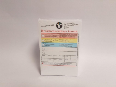 Ansagezettel mit Streifengummierung Din A6 geblockt zu 100 Blatt - 5 Blöcke