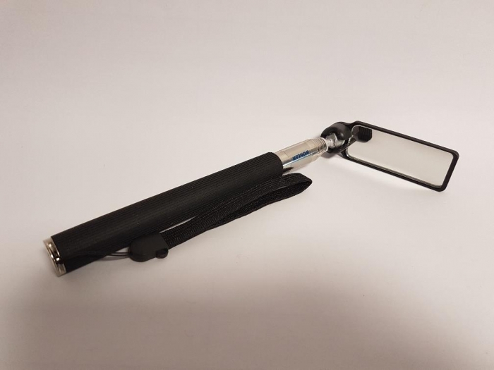 Wöhler Glasspiegel klein mit Teleskopgriff