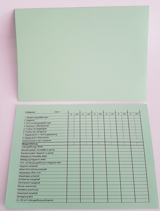 Karteikarte grün, Luftverbund